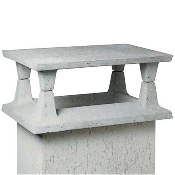 Aspirateur extracteur statique Sebicape pour conduit individuel - souche simple enduit - 20 x 20 CM - 15 CM