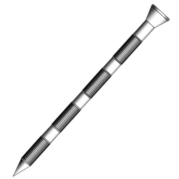 Pointe béton striée électrozinguée 3.5 x 40 mm (boite de 1 kg)