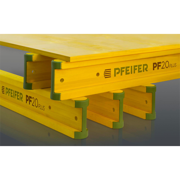 Poutrelle de coffrage PF20 Plus Pfeifer avec caches de protection - Longueur 2.90 M