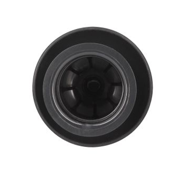 Chapeau de ventilation rond Nicoll - Diamètre 80 mm - Sortie 40 mm - Sans moustiquaire - PVC anti-UV - Gris anthracite