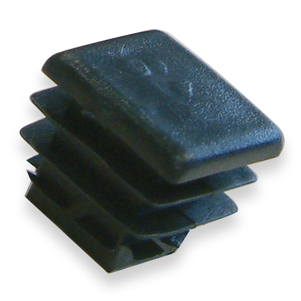 Embout carré entrant pour tube - noir - 10 x 10 mm - lot de 10 CQFD 2004-7402