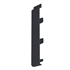 Jonction ISO-J en PVC pour lame de bardage Isocel Veiné Bois - Anthracite