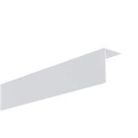 Cornière d'angle PVC pour finition des angles extérieurs de bardage - 40,0 MM x 60,0 MM - 3,00 M - Blanc