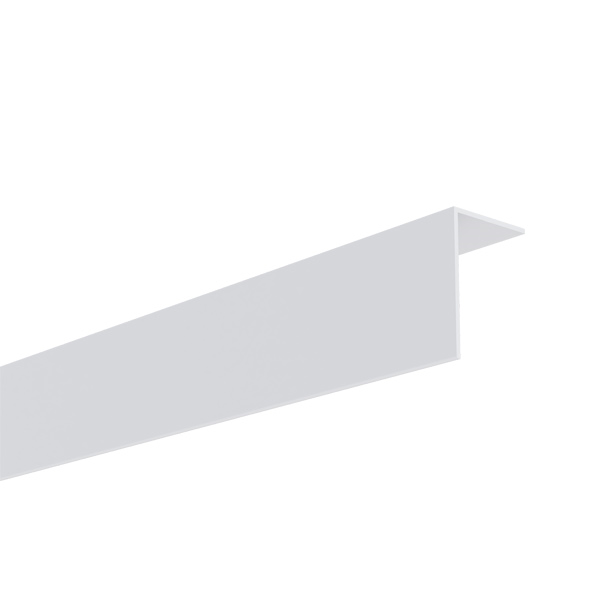 Cornière d'angle PVC pour finition des angles extérieurs de bardage - 40,0 MM x 60,0 MM - 3,00 M - Blanc