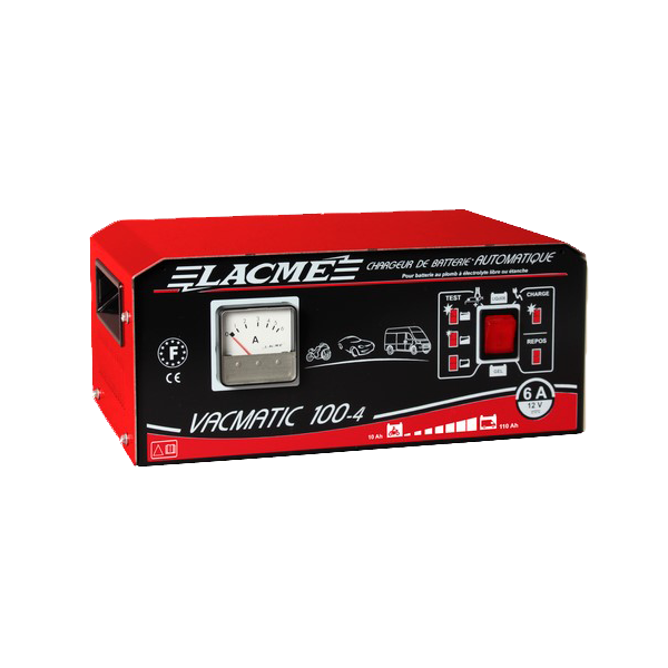 Chargeur automatique 6 A pour batteries au plomb 12 V Lacmé VACMATIC 100-4