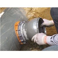 Piquage Connex DN200 sur DN400 collecteur dia intér. 392-412