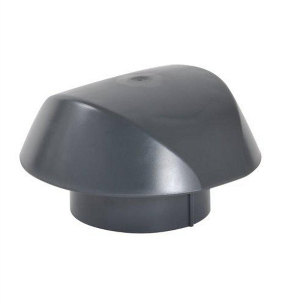 Chapeau de ventilation de toit simple Nicoll Atemax VVS12 - femelle Ø 125 MM - PVC Anthracite