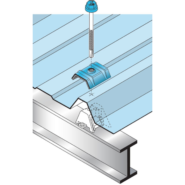 Cavalier bac acier Vulco aluminium pré-laqué Gris graphite 7022 - 3 x 333 x 45 - boîte de 25