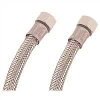 Flexible sanitaire - Raccord 2 écrous tournants 1/2" - Longueur : 300mm - DN8