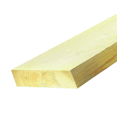 Demi-bastaing en sapin de France - Traité classe 2 Jaune - 250 MM x 38 MM - longueur 4,00 M