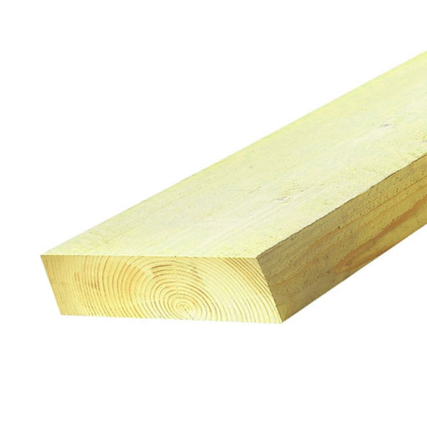 Demi-bastaing en sapin de France - Traité classe 2 Jaune - 250 MM x 38 MM - longueur 4,00 M