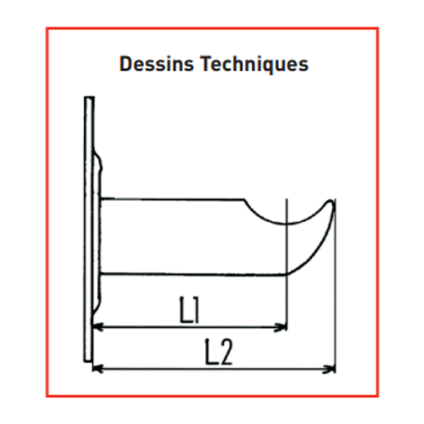Support de fixation pour radiateur rideau en fonte RAM -  85 mm -  À visser - Epoxy blanc