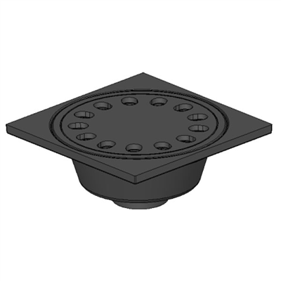 SIPHON DE COUR CARRE 200X200  C250