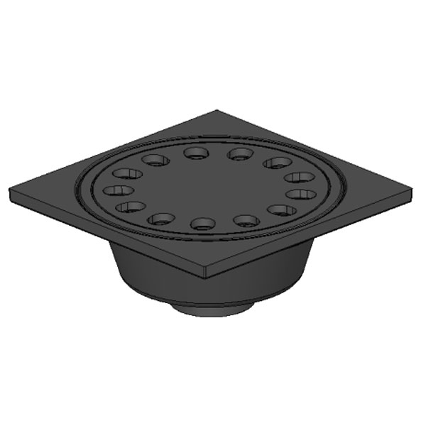 SIPHON DE COUR CARRE 200X200  C250