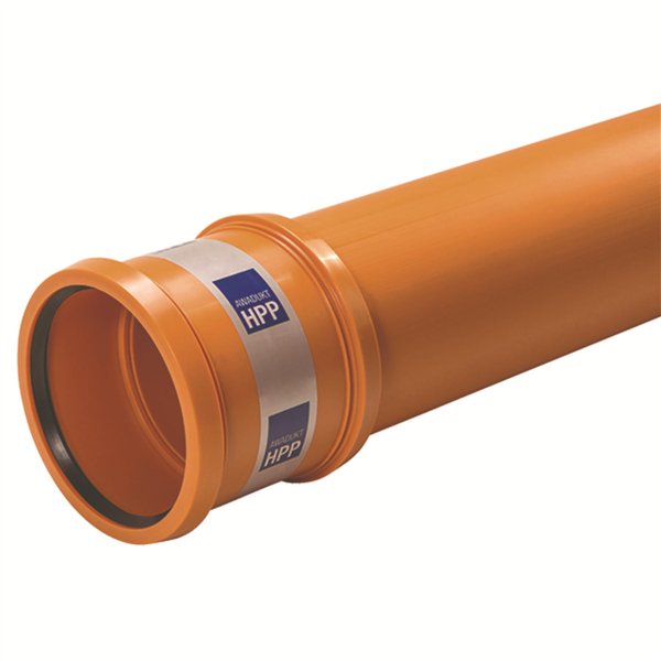 TUBE ASSAINISSEMENT AWADUKT HPP DN 200 LONGUEUR 3M avec joints EPDM