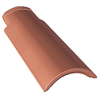 Demi-tuile en terre cuite Galléane 12 - Silvacane littoral