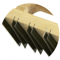 Lame de rechange dentée pas de 2 mm largeur 1 mm pour chemin de fer plat Taliaplast