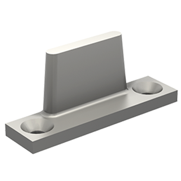 Guide bas à visser 1103 Mantion pour rainure de porte coulissante de 6 x 18 mm