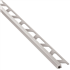 Profilé de finition pour angles sortants de carrelage Quadec - Acier brossé - H = 12.5 MM - longueur 2,5 M
