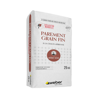 Enduit épais de parement manuel à chaux aérienne Weber Cal F