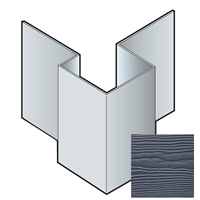 Profil d'angle extérieur asymétrique pour bardage Cedral Lap - Aluminium laqué Schiste C18 - longueur 3,00 M