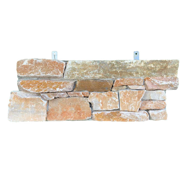 Pierre de parement extérieur en panneau préfabriqué - Happyclad Calcaire Ambia Rustique - 56 x 20 cm - ép. 20/40 cm