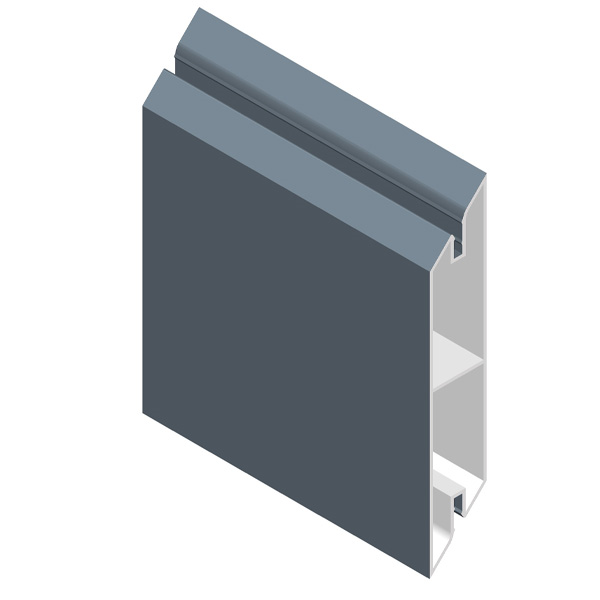 Lame pour clôture aluminium persienne - Louver 110 - Anthracite RAL7016 - Haut. 11,15 CM - Long. 1,985 m - Lot de 4