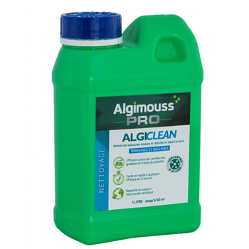Nettoyant dégraissant pour dallage et terrasse - Algiclean - bidon de 1 litre