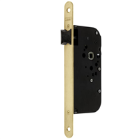 Serrure à encastrer à bec de canne Tesa T4130 - têtière laiton à bouts ronds - axe 50 mm - carré 7 mm