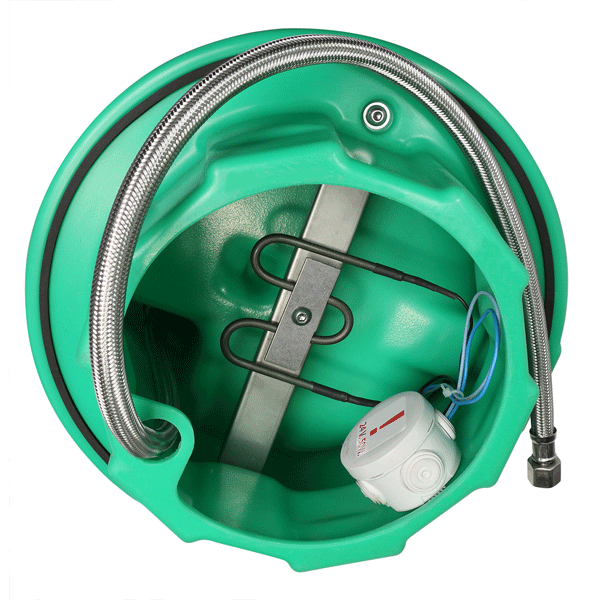 Abreuvoir antigel électrique 50W à niveau constant - pose sur buse - LAKCHO 2 - Débit 10 L/min - raccord eau 1/2"