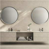 Faïence murale rectifiée Boost effet ciment - 40,0 cm x 80,0 cm - ép. 8,50 mm - White mat