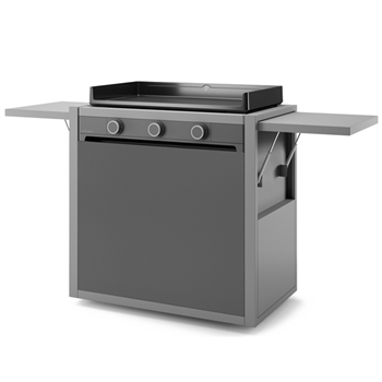 Chariot acier fermé pour plancha Forge Adour Modern 75