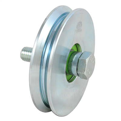 Galet Gorge V acier roulement à billes Diamètre 160 mm