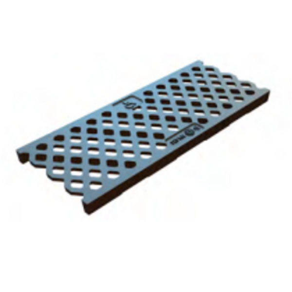 GRILLE DE CANIVEAU 500x200 - BARREAU LOSANGE LUMIERE REDUITE