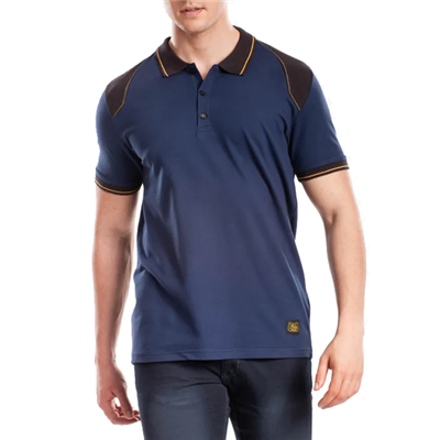 Polo homme manches courtes stretch renforcé - Workpol Rica Levy - Marine - Taille S