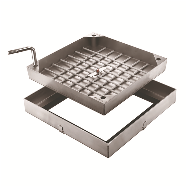 REGARD INOX 610X610 TL600