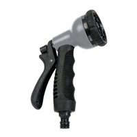 Pistolet gainé d'arrosage multi jets - 8 jets - Bi matière - Techn'O Fitt - Noir