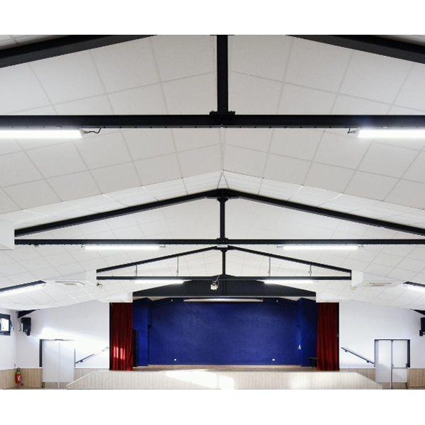EUROCOUSTIC - Dalle de plafond acoustique Tonga bords A blanc 600 x 600 x  22 mm