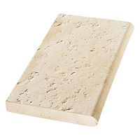 Margelle plate en pierre reconstituée - Rivagine - 50,0 CM x 30,0 CM - ép.45,00 MM - teinte Écru