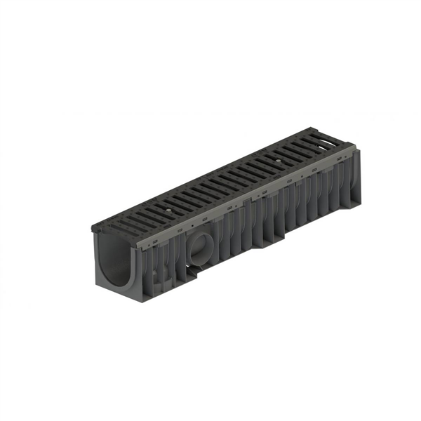 ACO XTRALINE S 150 - PEHD - GR. PASS FONTE 18MM - FEUILLURE GALVA - HAUTEUR 160