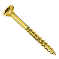 Vis bois et aggloméré tête fraisée Torx - Acier bichromaté - ⌀ 6,0 mm x 120,0 mm - Filetage Partiel - Boîte de 50