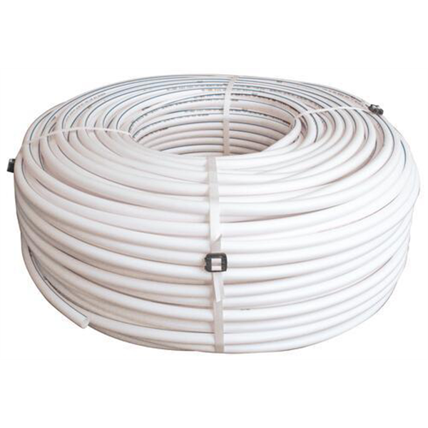 Tube PER-B - Nu Ø13x16 mm - Couronne 240m - Blanc liseré bleu - NF et QB