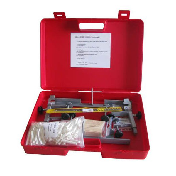 Mallette de pose pour déporter gonds de volets - Gabarits, mèche et accessoires inclus