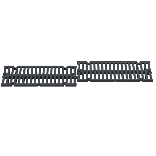 Fixation pour grille de caniveau C250 et D400 - patte fonte et 2 vis / rondelles M12 inox A2 tête H