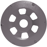 Plateau diamant 6 polycristallins à ponçage rapide Diam Industries PC 125 - Ø 125 mm - alésage 22,23 mm