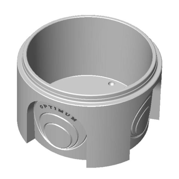 Fond plat EP UNIVERSEL Ø1000 - H650 - Emb. standard - Canalisations Ø200 à Ø400