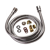 Flexible de douche démontable Nicoll - Double agrafage - Longueur 150 cm - Laiton