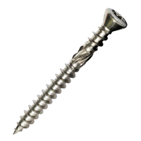 Vis bois terrasse en Inox A2 tête fraisée empreinte Torx - 5,0 MM x 50,0 MM - Boîte de 200