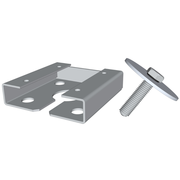 Connecteur Wood 140 pour poteau en bois vertical sur vis de fondation Weasyfix - acier galvanisé