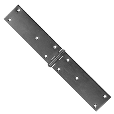 Charnière à congé carrée percée à visser - 40 x 250 mm - CQFD - acier zingué
